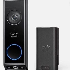 eufy E340 Wireless Video Doorbell Security Dual Camera with Extra Battery